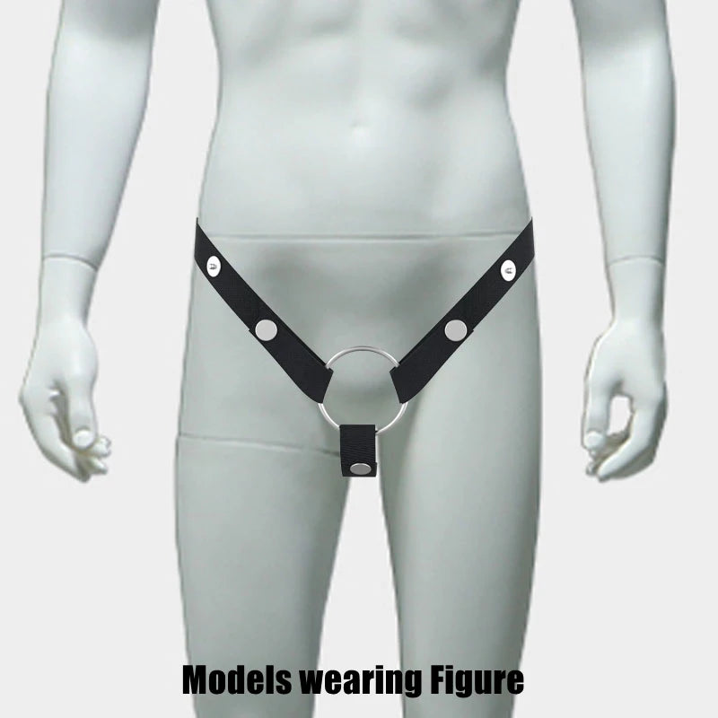 Male Bondage Penis Ring Multicolor Chastity Cage Auxiliary Belt Scrotal Cock Sexy Toys For Sissy Gay Accessories For Couples 18+ - Cosmic Twink