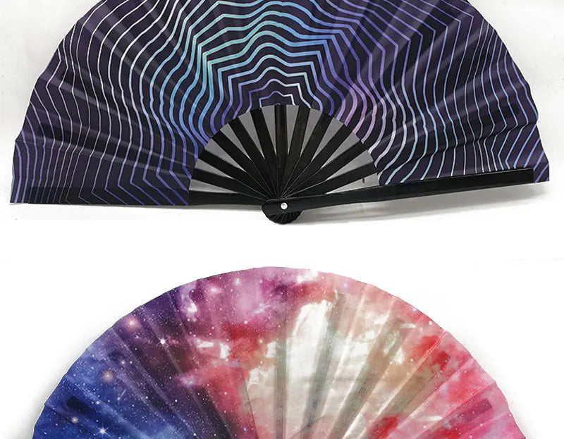 Chinese Kung Fu Fan Martial Arts Dance Folding Fan Traditional Martial Ventilador Portable Hand Folding Fans Performance Props - Cosmic Twink