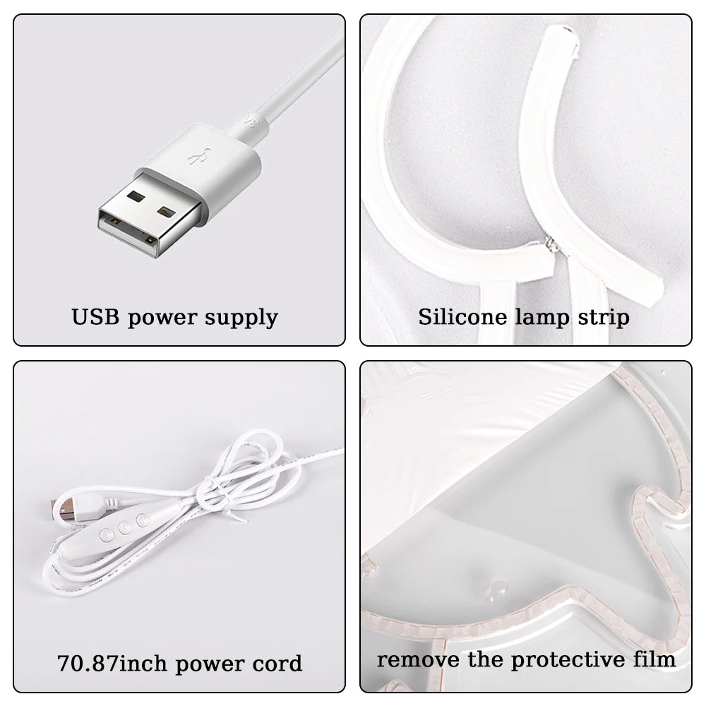 Mushroom Neon Sign Led Mushroom Neon Light  3d Wall Art Mushroom Night Neon Signs For Wall Decor Game Room Bedroom Decor - Cosmic Twink