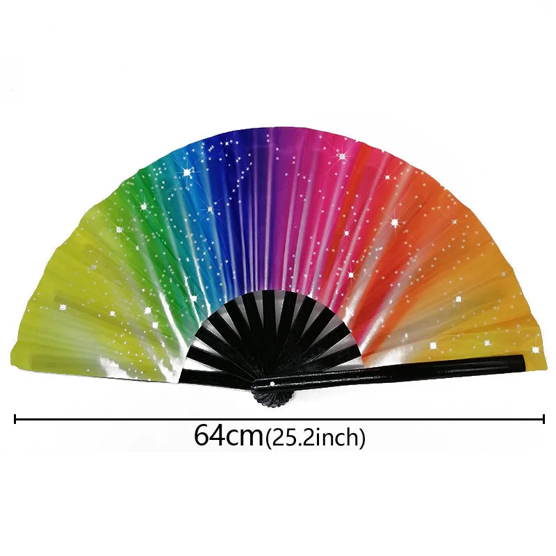 Chinese Kung Fu Fan Martial Arts Dance Folding Fan Traditional Martial Ventilador Portable Hand Folding Fans Performance Props - Cosmic Twink