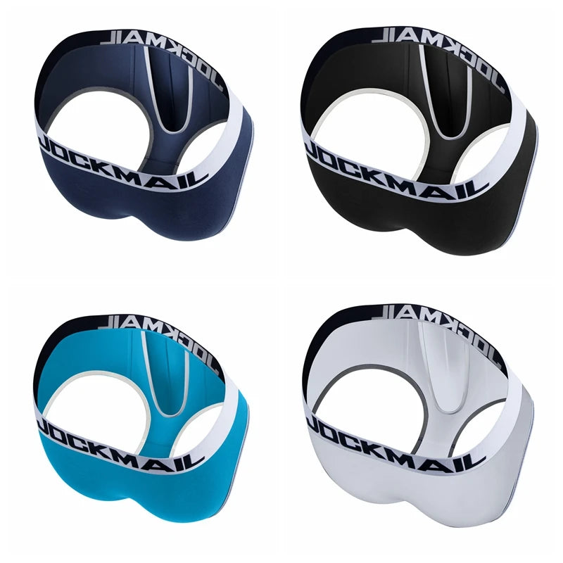 JOCKMAIL Brand Men Underwear Briefs Sexy Gay Penis Pouch Push up calzoncillos hombre slip cuecas Gay Underwear Enhancing panties - Cosmic Twink