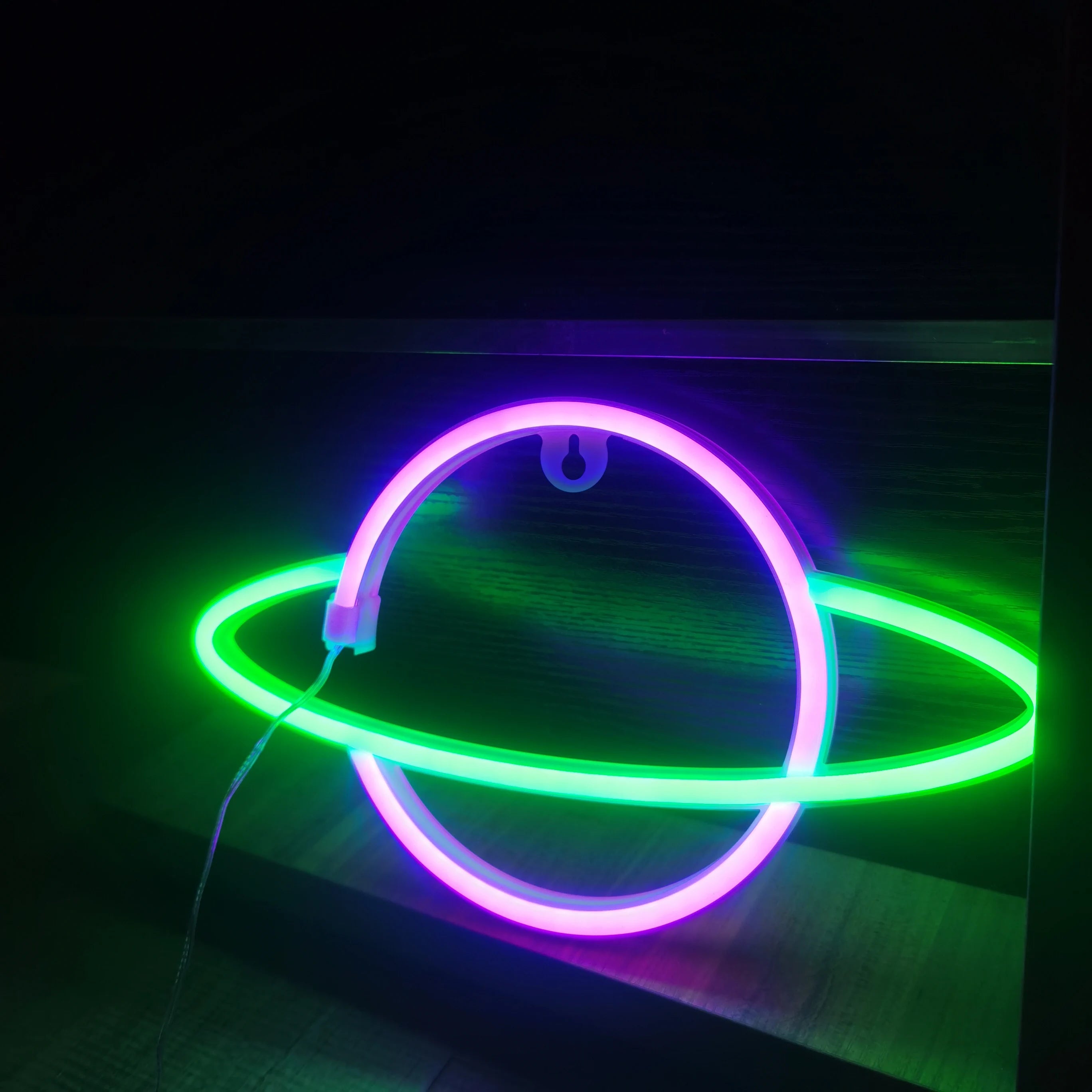 Planet Neon Sign, USB/Battery Powered Wall Decoration Sign, Bedroom, Boys and Girls Room, Game Room, Birthday Gift - Cosmic Twink