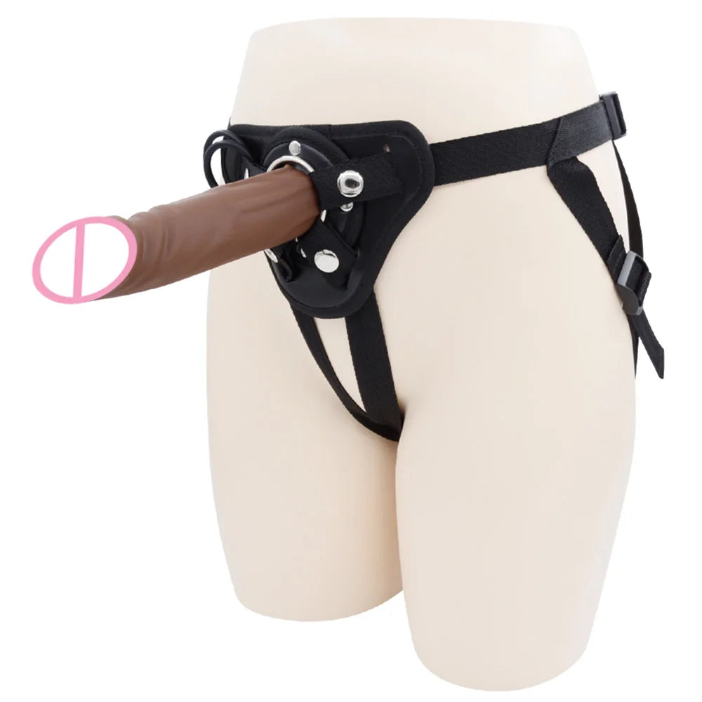 Men Strap On Dildo Panties Wearable Massager Penis Penetration For Couples Dildos Lesbian Cock Gay Harness Women Realistic SexSM - Cosmic Twink