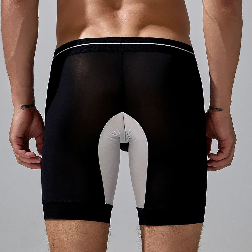 Seobean-men's new coming long boxer briefs underwear - Cosmic Twink