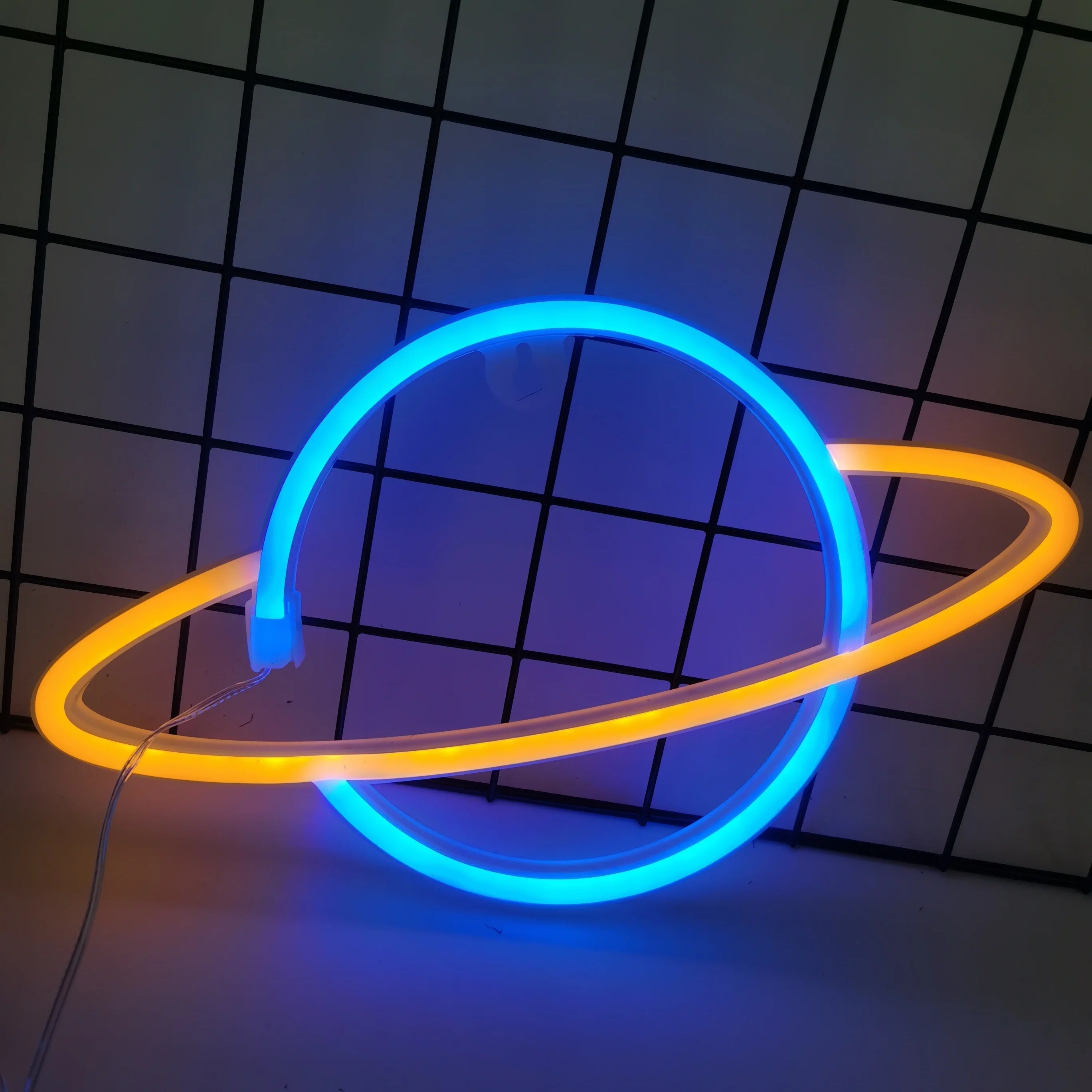 Planet Neon Sign, USB/Battery Powered Wall Decoration Sign, Bedroom, Boys and Girls Room, Game Room, Birthday Gift - Cosmic Twink
