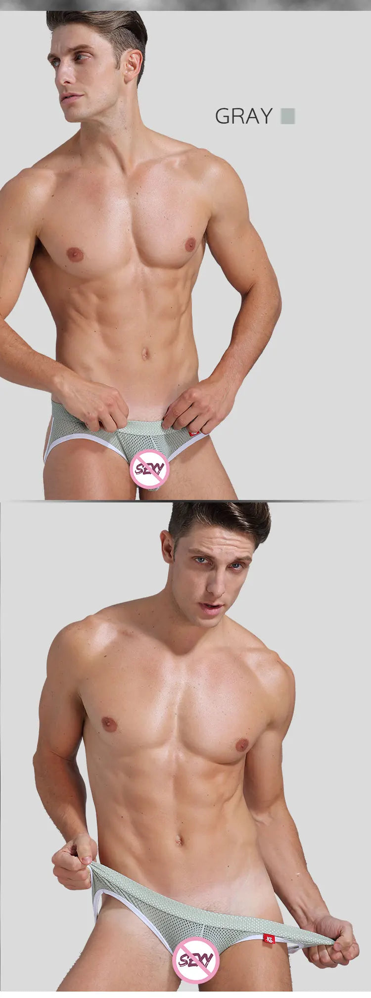 Hot-Selling Mens Sexy Gay Underwear Briefs Jockstrap Briefs G String Thongs Men Gay Penis Pouch Panties Low Rise Male Underpant - Cosmic Twink