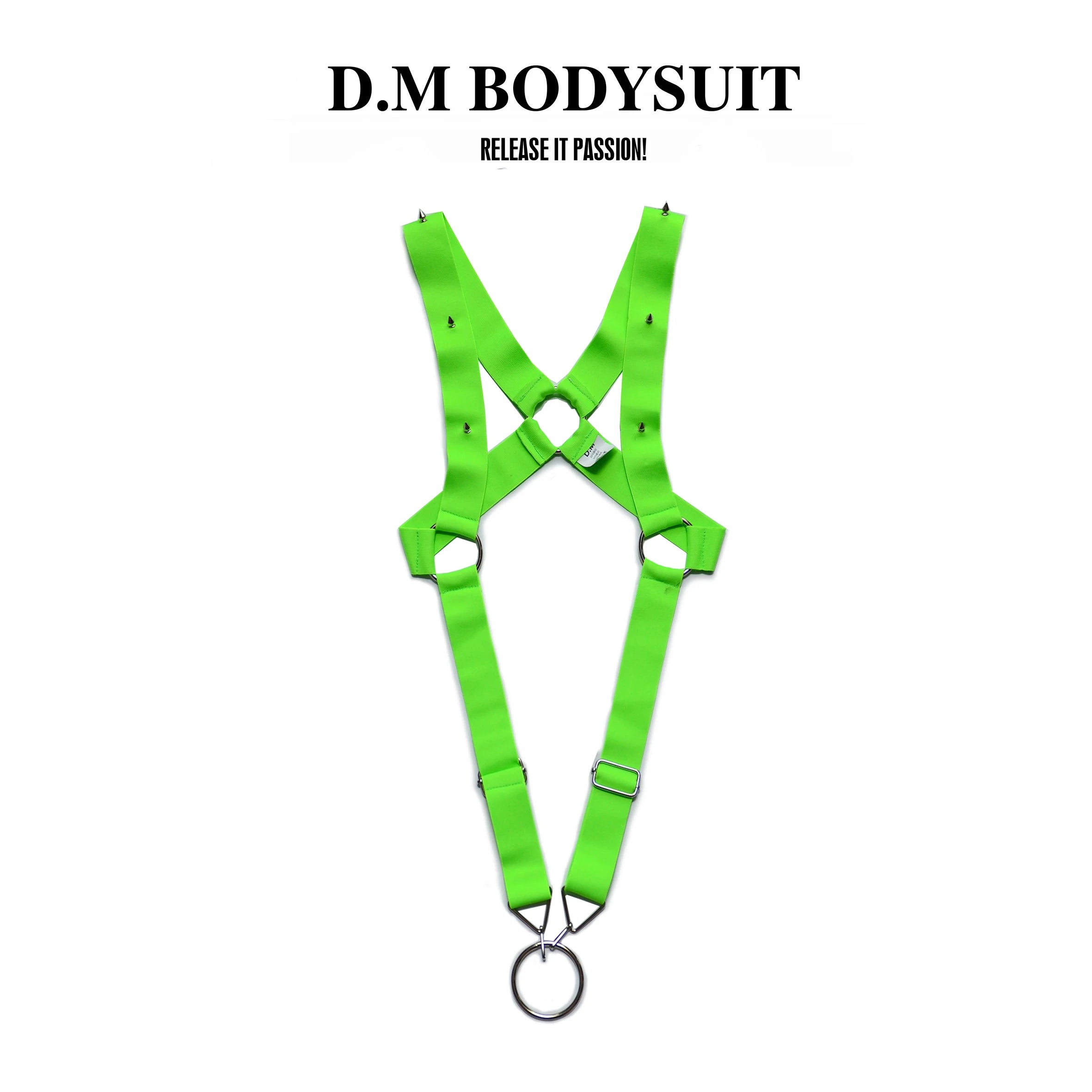 Hot Underwear Man Sexual Body Chest jumpsuit rings Harness Belt Strap Punk Rivet Rave Costumes Harness Men elastic metal thong - Cosmic Twink