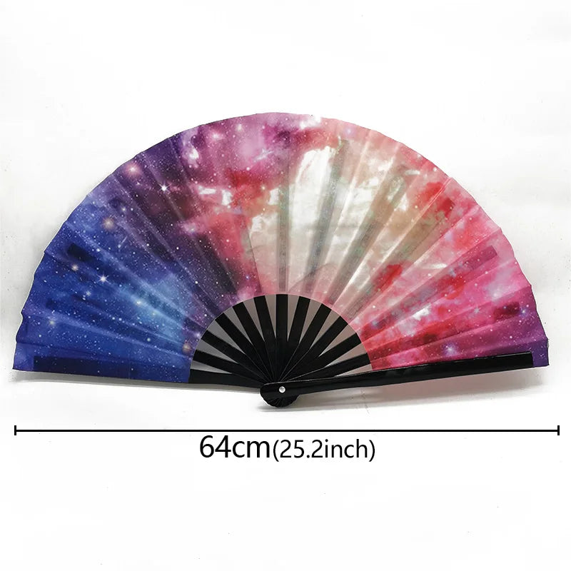 Chinese Kung Fu Fan Martial Arts Dance Folding Fan Traditional Martial Ventilador Portable Hand Folding Fans Performance Props - Cosmic Twink