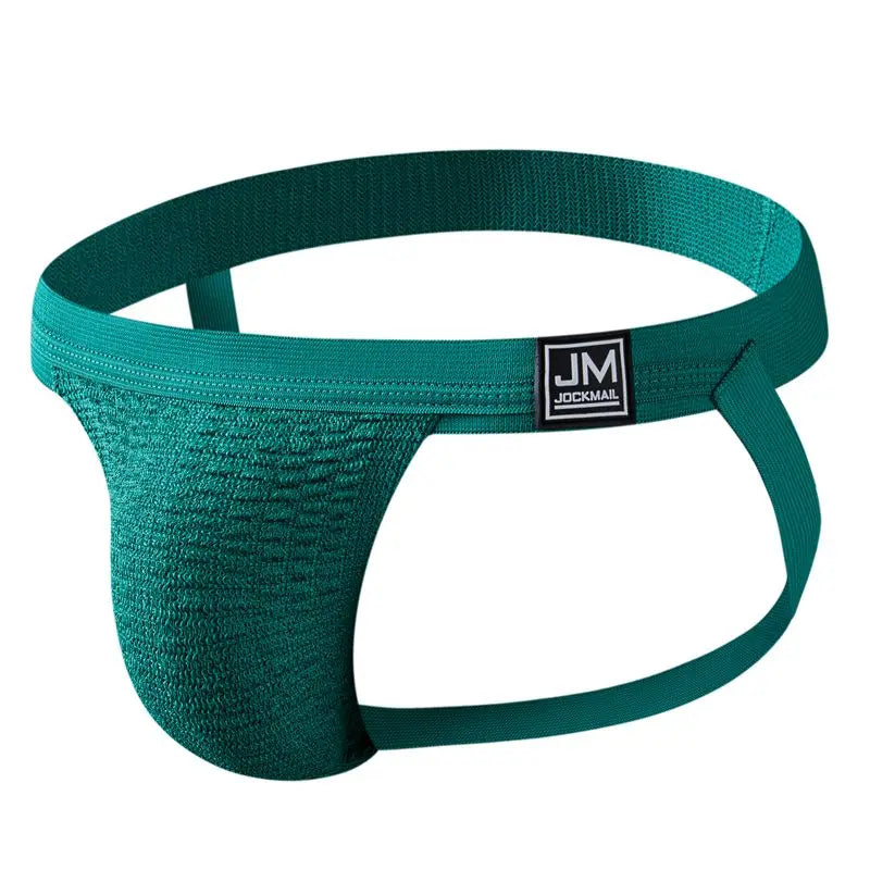 Jockmail Sexy Men Underwear Briefs Jockstrap Bare Buttocks Panties Gay Male Panties Shorts Bulging Bag Soft Underpants Cueca - Cosmic Twink