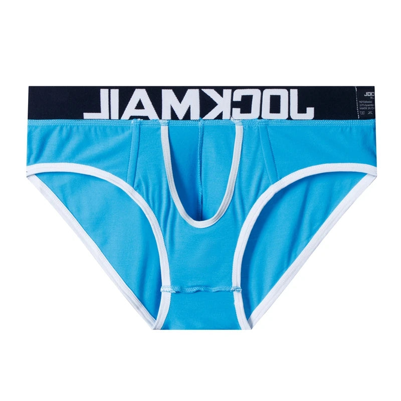 JOCKMAIL Brand Men Underwear Briefs Sexy Gay Penis Pouch Push up calzoncillos hombre slip cuecas Gay Underwear Enhancing panties - Cosmic Twink