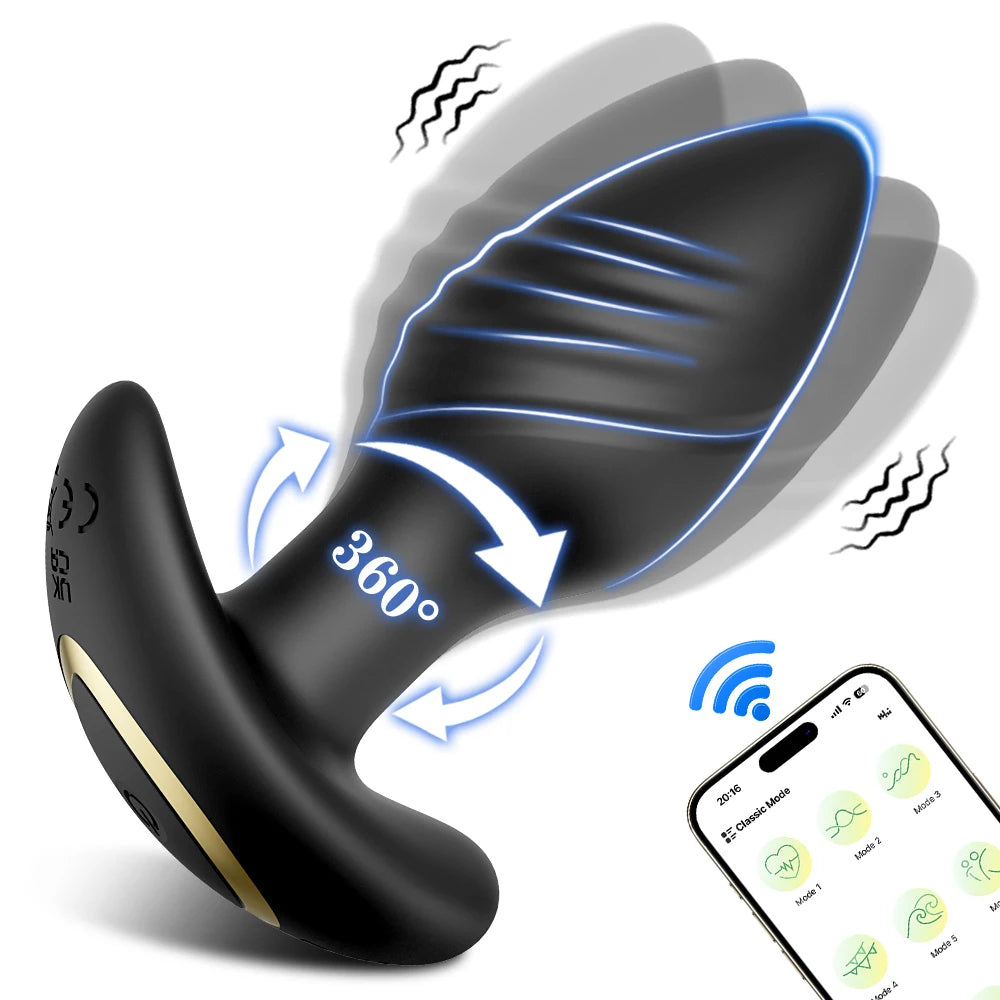 Anal Plug Vibrator Gay Anal Dildo Toy Butt Plug Stimulator Masturbation Penetration Vagina Anal Vibrating Men Women Toys Adults - Cosmic Twink