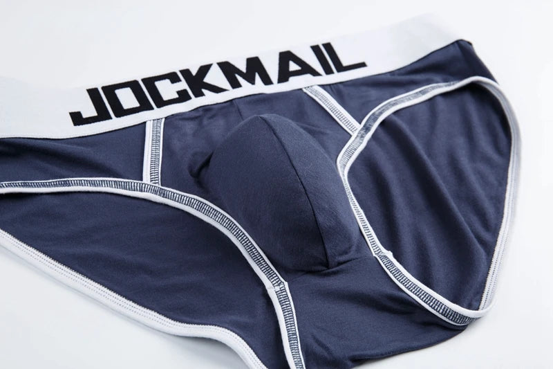 JOCKMAIL Brand Men Underwear Briefs Sexy Gay Penis Pouch Push up calzoncillos hombre slip cuecas Gay Underwear Enhancing panties - Cosmic Twink