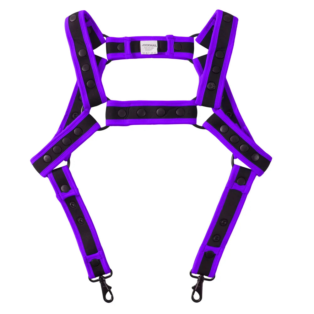 Men Harness Bodysuit Men's Jockstraps Gay Underwear Jock with Removable Codpiece Big Bulge. Adjustable Comfort and Size. - Cosmic Twink