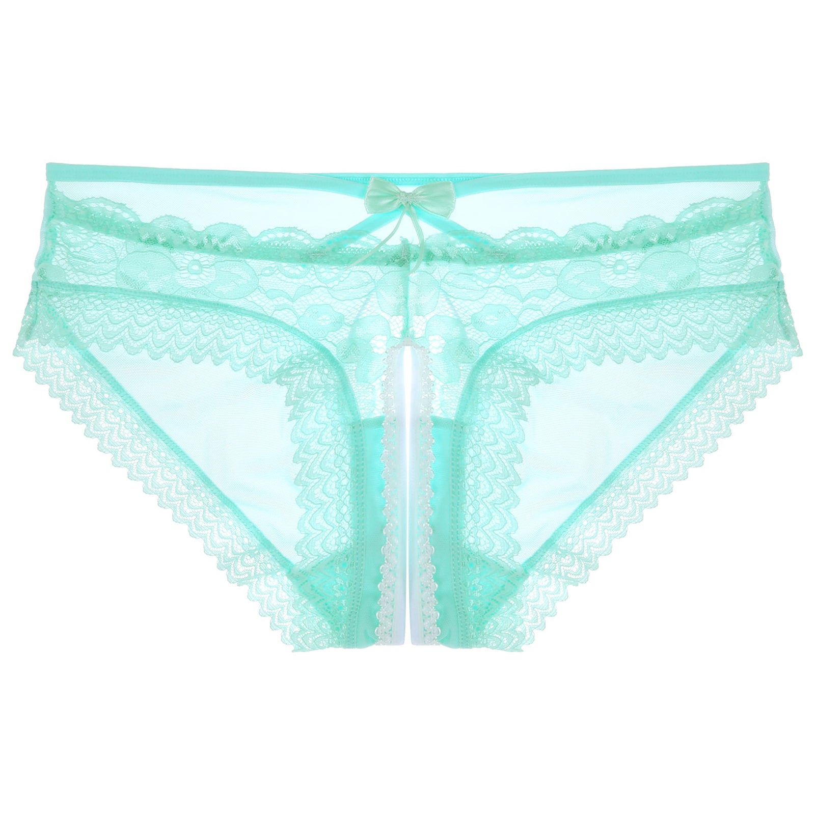 Mens Sexy Panties Lingerie Gay Male Sexy Briefs Underwear See-Through Mesh Strappy Crotchless Underpants - Cosmic Twink