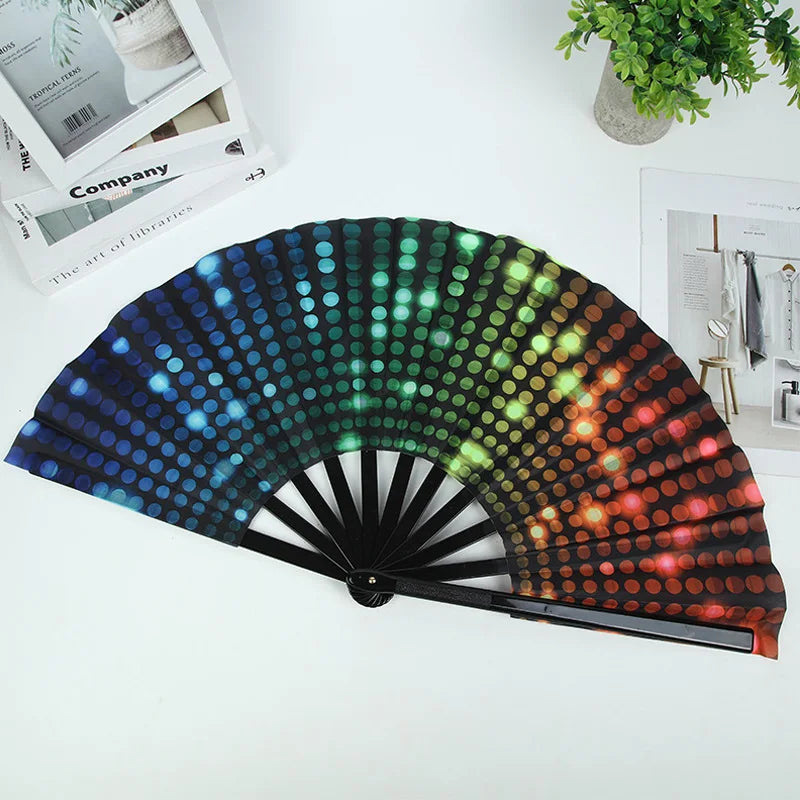 Chinese Kung Fu Fan Martial Arts Dance Folding Fan Traditional Martial Ventilador Portable Hand Folding Fans Performance Props - Cosmic Twink