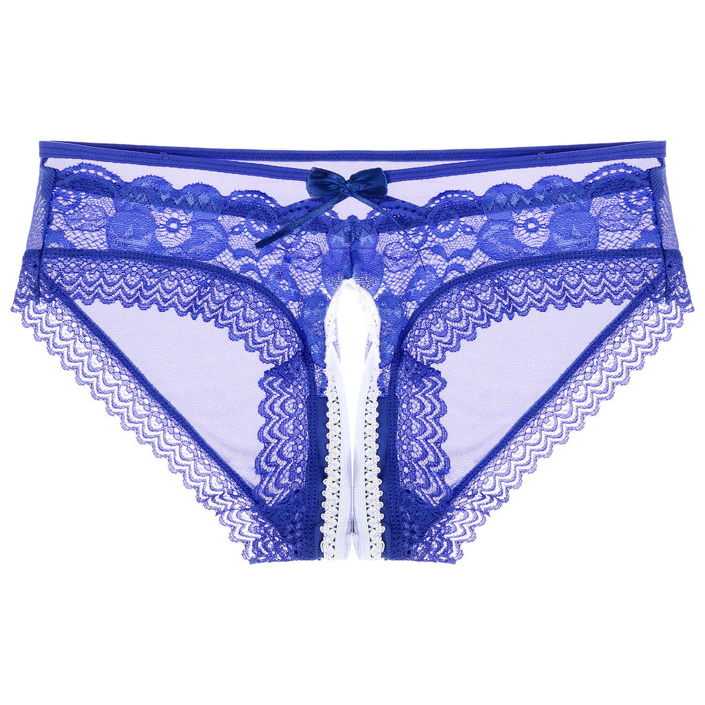 Mens Sexy Panties Lingerie Gay Male Sexy Briefs Underwear See-Through Mesh Strappy Crotchless Underpants - Cosmic Twink