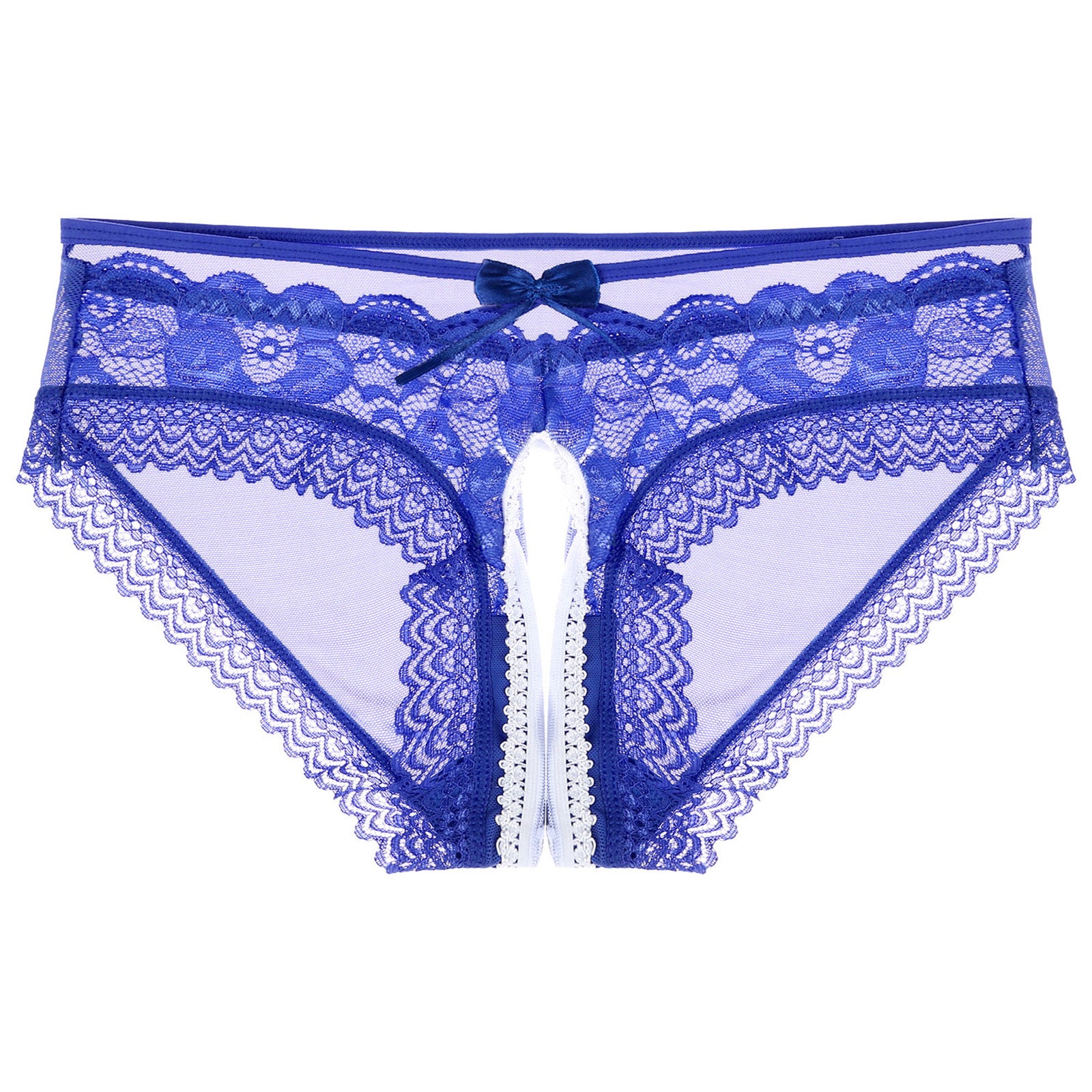 Mens Sexy Panties Lingerie Gay Male Sexy Briefs Underwear See-Through Mesh Strappy Crotchless Underpants - Cosmic Twink