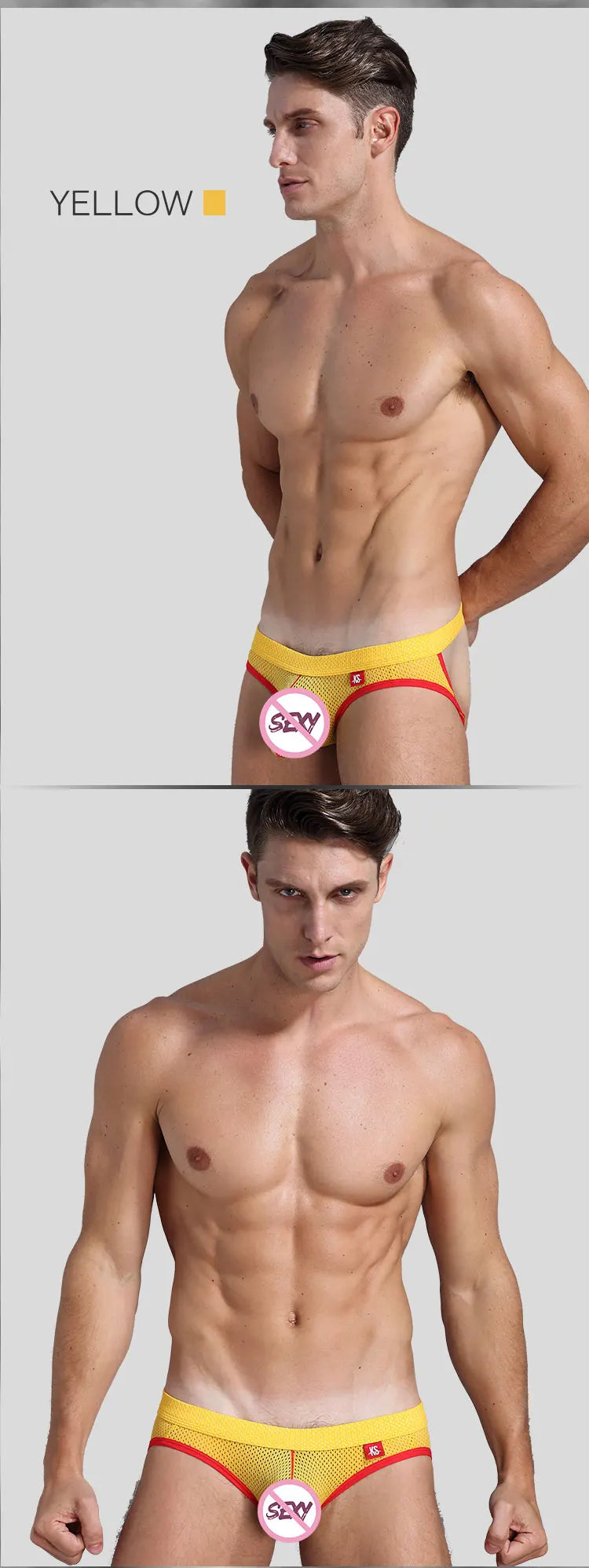 Hot-Selling Mens Sexy Gay Underwear Briefs Jockstrap Briefs G String Thongs Men Gay Penis Pouch Panties Low Rise Male Underpant - Cosmic Twink