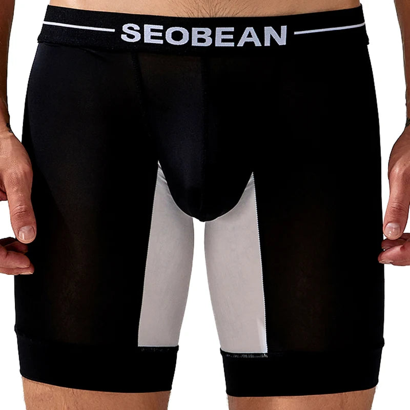 Seobean-men's new coming long boxer briefs underwear - Cosmic Twink