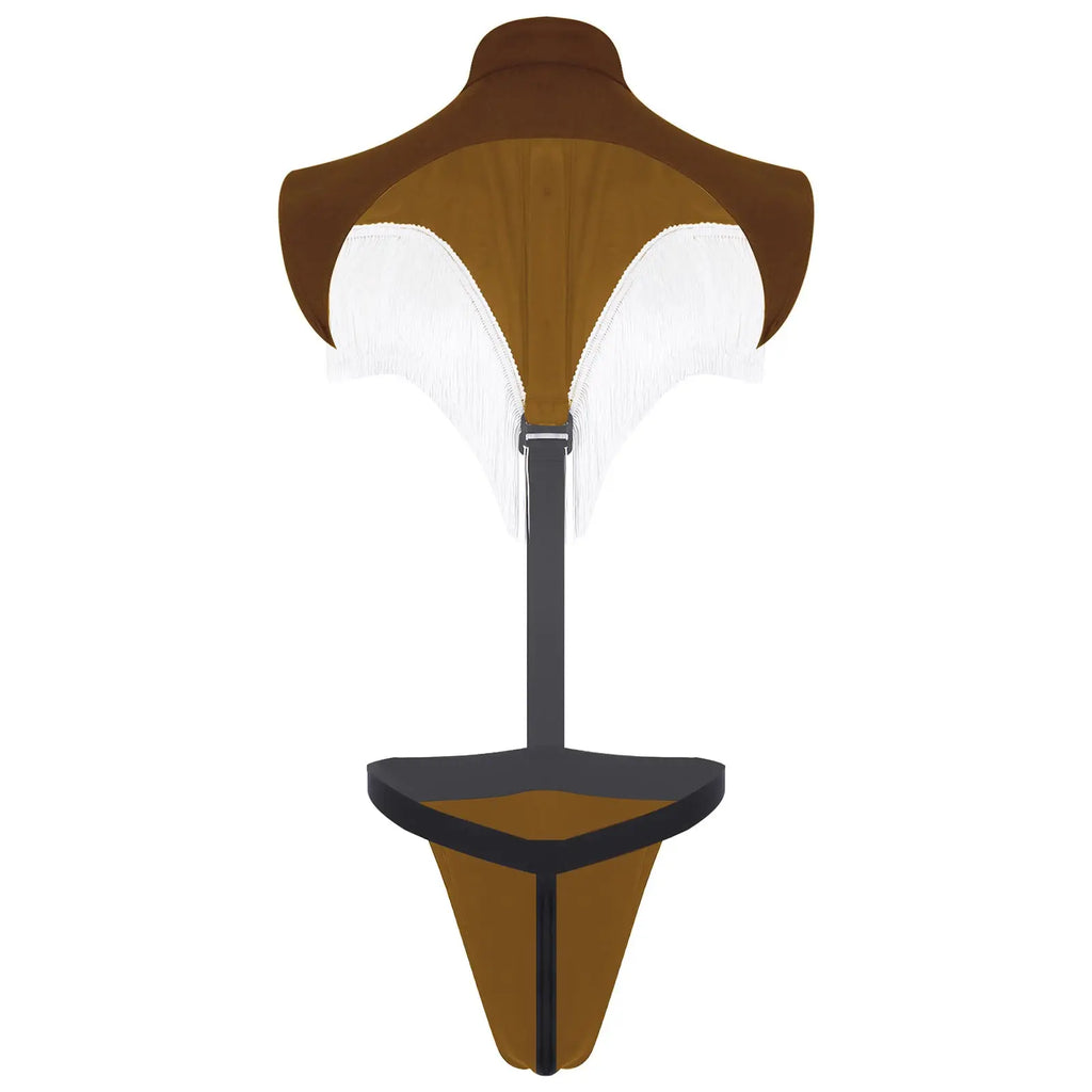 Mens Jockstrap Gay Lingerie Mini Bikini Thongs Bodysuit Underwear Sexy Western Cowboy Club Wear Printed Fringe Tassels Jumpsuit