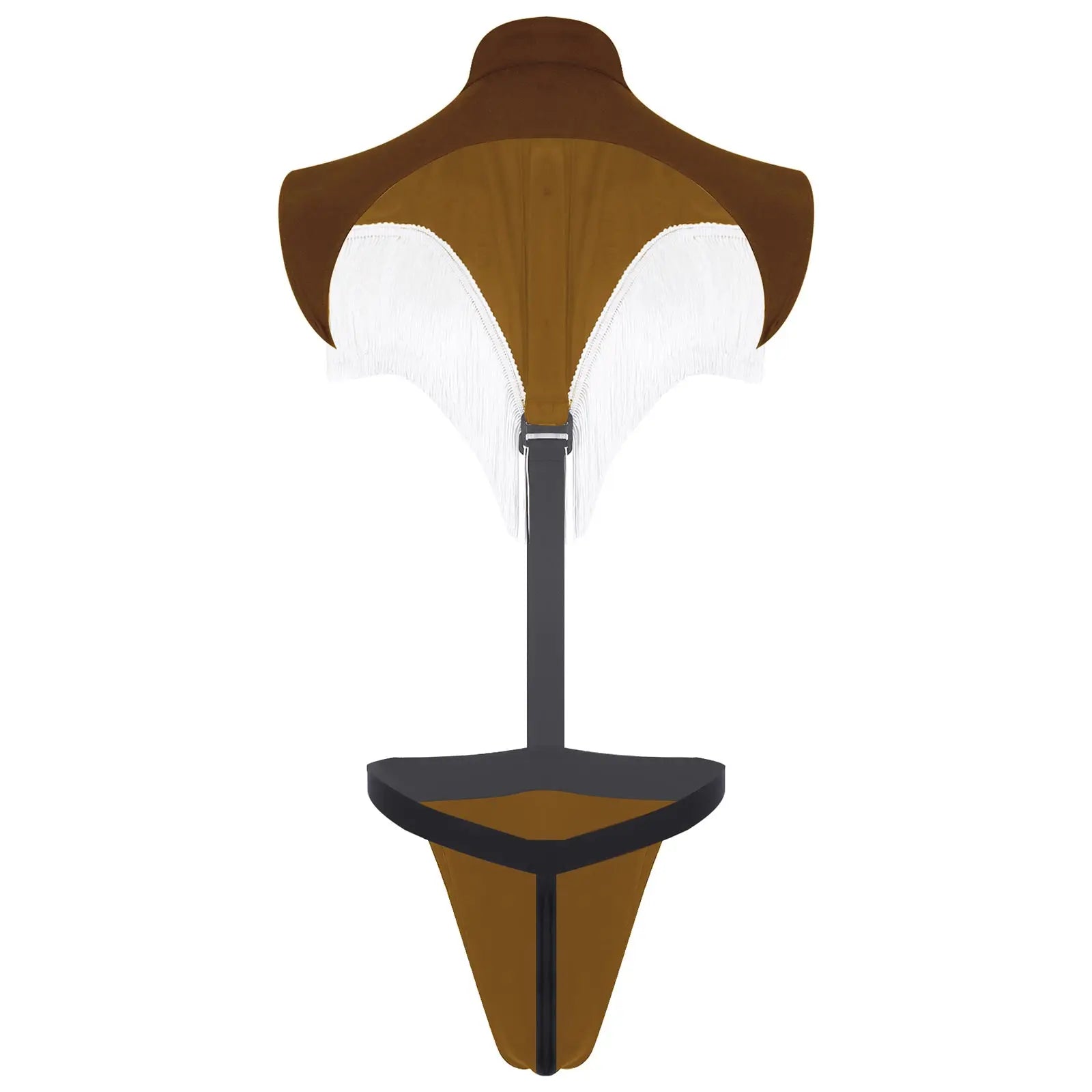 Mens Jockstrap Gay Lingerie Mini Bikini Thongs Bodysuit Underwear Sexy Western Cowboy Club Wear Printed Fringe Tassels Jumpsuit