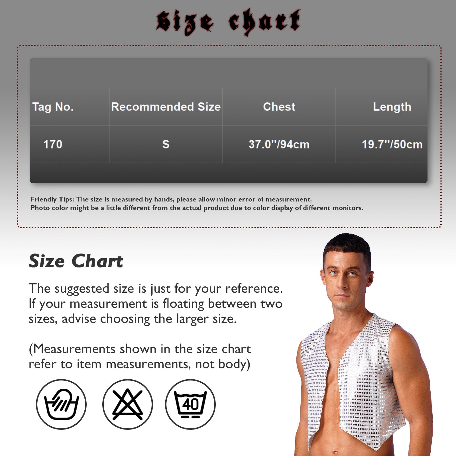 Mens Shiny Sequined Vest Tops V Neck Disco Irregular Hem Waistcoat Hiphop Jazz Dance Festival Rave Outfits Performance Costume - Cosmic Twink