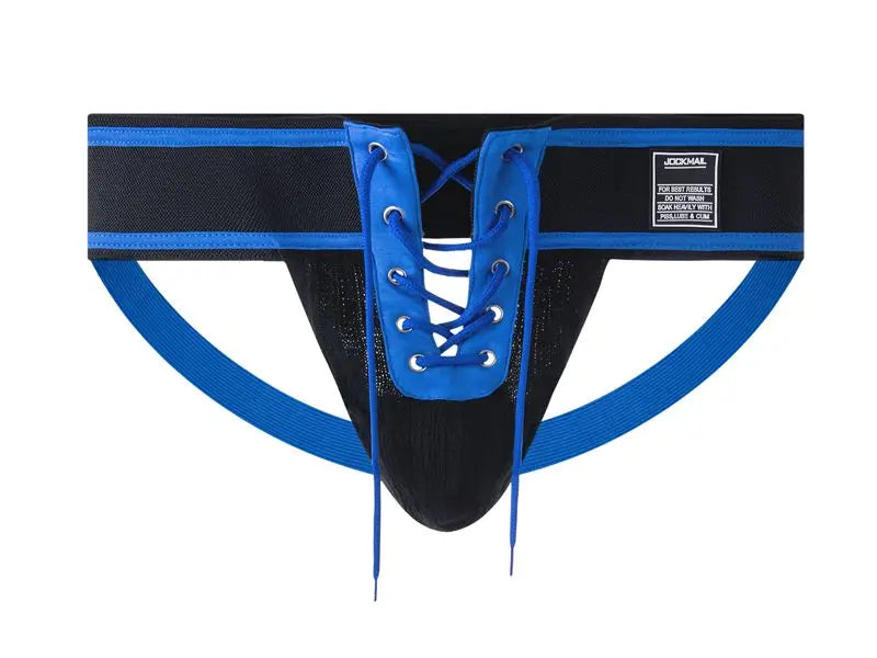 Jockmail Sexy Men Underwear Briefs Jockstrap Bare Buttocks Panties Gay Male Panties Shorts Bulging Bag Soft Underpants Cueca - Cosmic Twink
