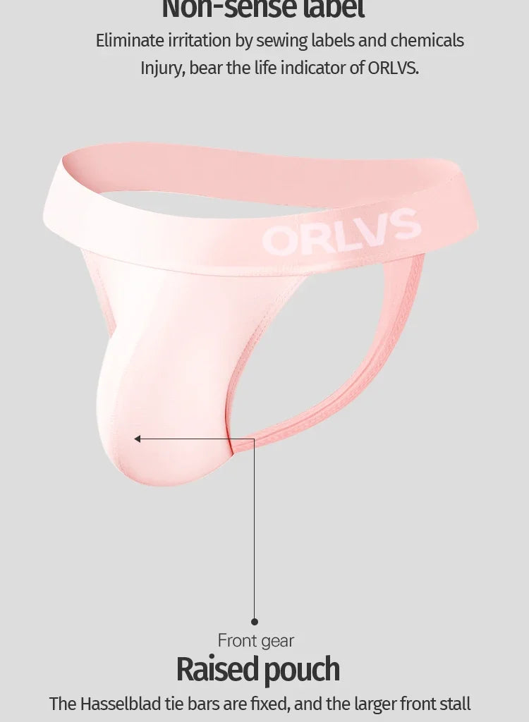 Modal Men's Sexy Briefs Low Waisted Bikini Thongs Jockstrap Underwear Gay Sissy Panties Calzoncillos Hombre - Cosmic Twink