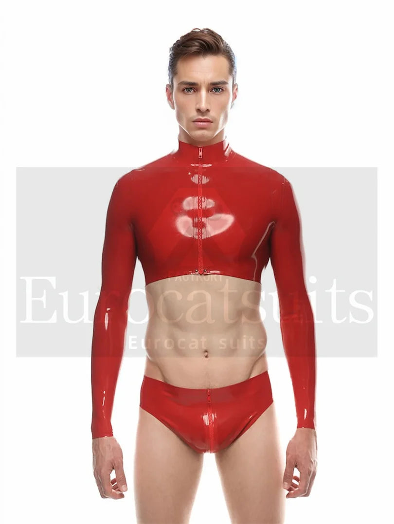 fetish Latex underwea Mens  rubber Comfortable Gay Men Sexy Underwear Thong Men Jockstrap Thongs And G strings Sexi - Cosmic Twink