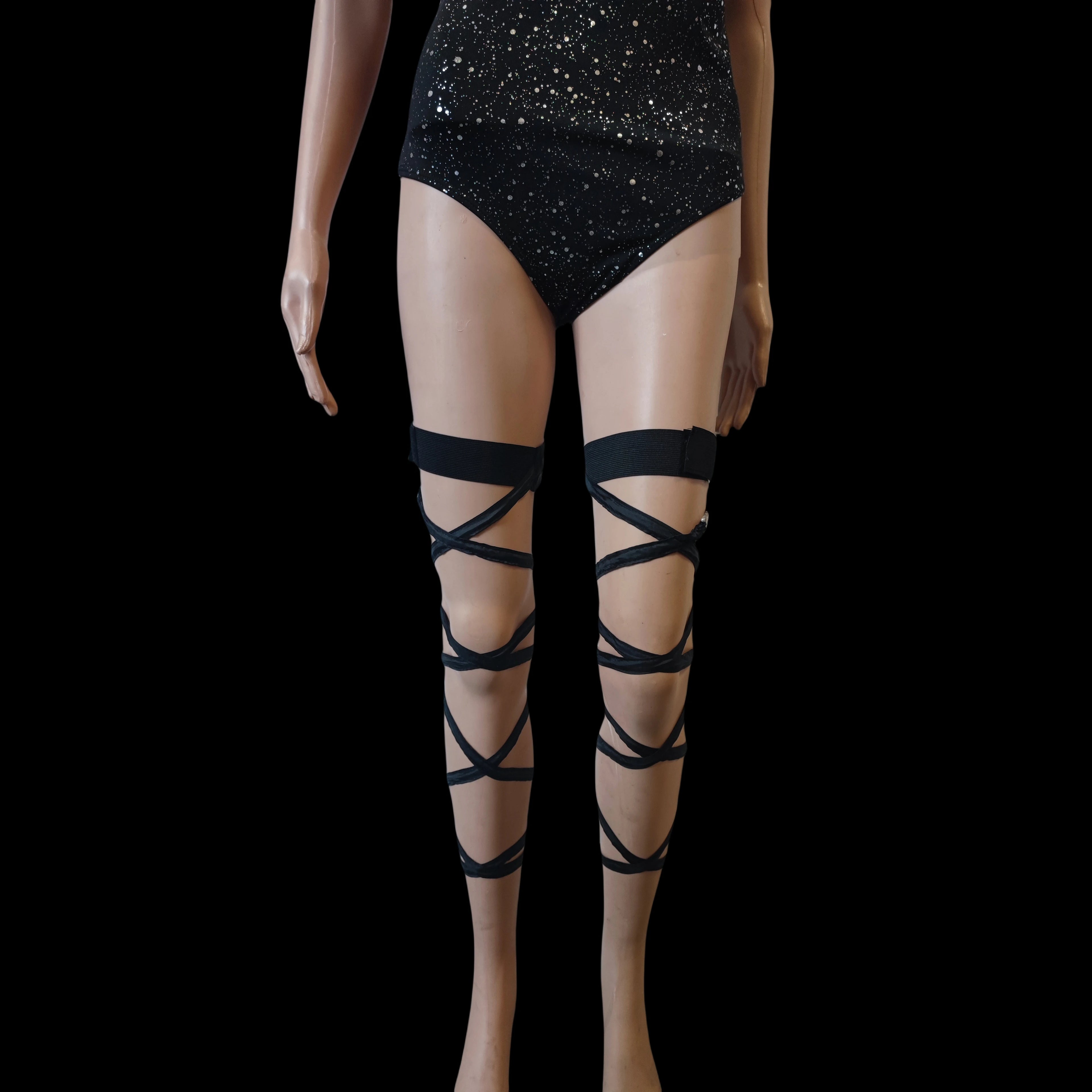 New Women's LED Rave Leg Wraps clothing accessories Personality Fashion Suitable For Multiple Scenarios LED lights Up Leg Wraps - Cosmic Twink