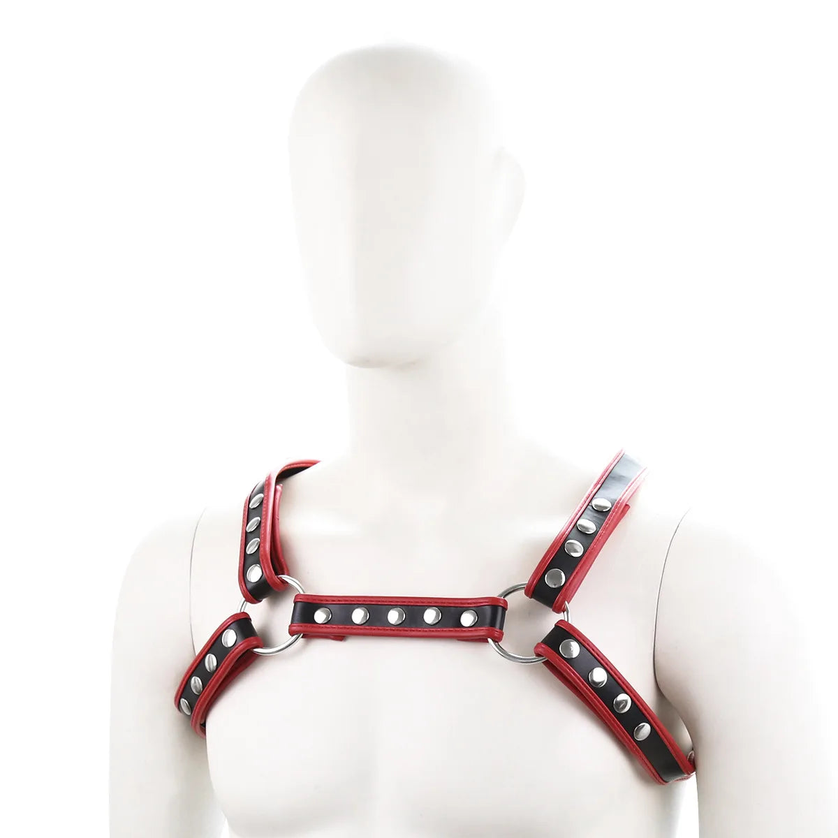 Gay Rave Harness Hot Man Body Chest Harness Belt Shoulder Strap Punk Rave Costumes Metal Conjoined Buckle Decoration Party - Cosmic Twink