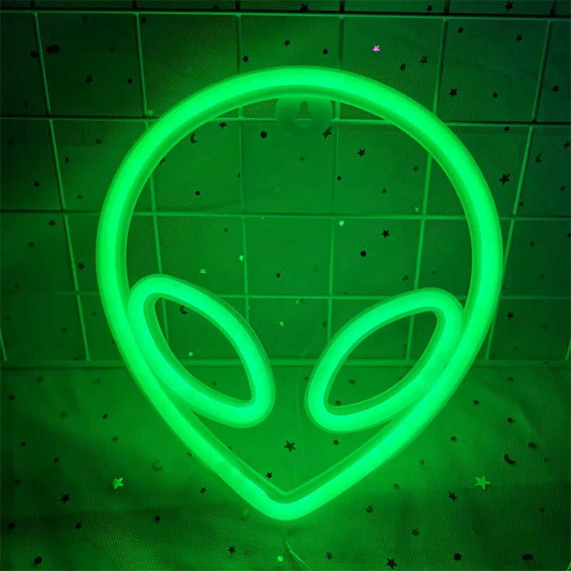 LED Neon Lamp Sign Astronaut Game Lamp Neon Wall Lights Night Light for Room Holiday Party Decor Cool Birthday Christmas Gift - Cosmic Twink